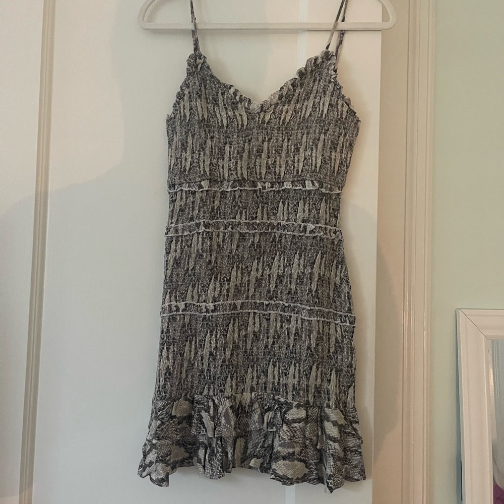Karlie Snake Print Mini Dress